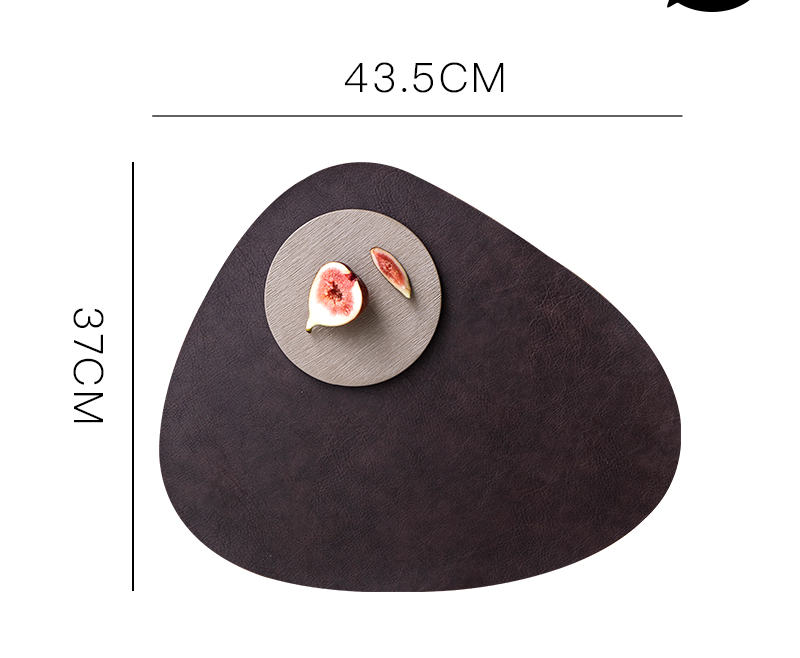 Waterproof leather placemat