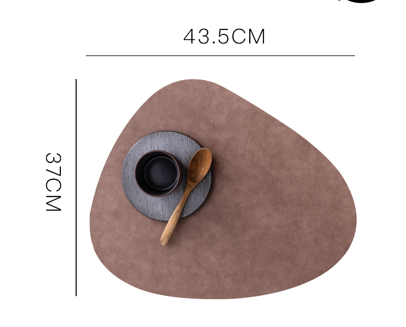 Waterproof leather placemat