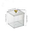 Cosmetic cotton swab storage box with lid (1 pc)