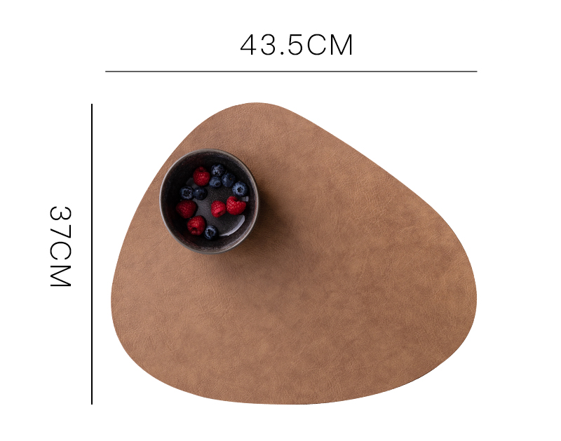 Waterproof leather placemat