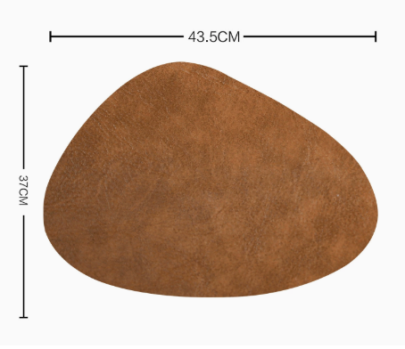 Waterproof leather placemat