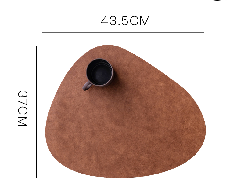 Waterproof leather placemat