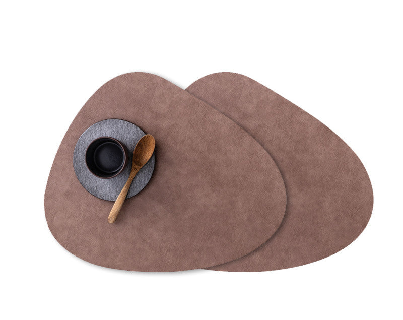 Waterproof leather placemat